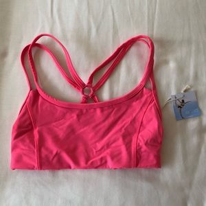 NWT - Onzie Sports Yoga Circle Bra Coral Pink S/M
